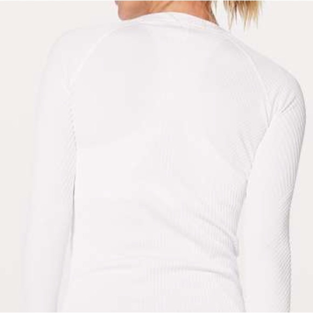 Lululemon Rest Less Crewneck Long Sleeve Pullover Running Layering Thumb Holes - Picture 5 of 12